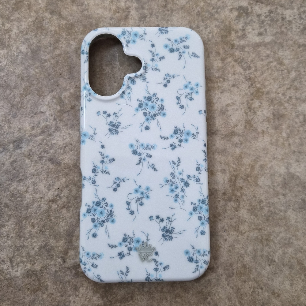 Iphone 16 Velvet Caviar Blue Floral LIKE BRAND NEW